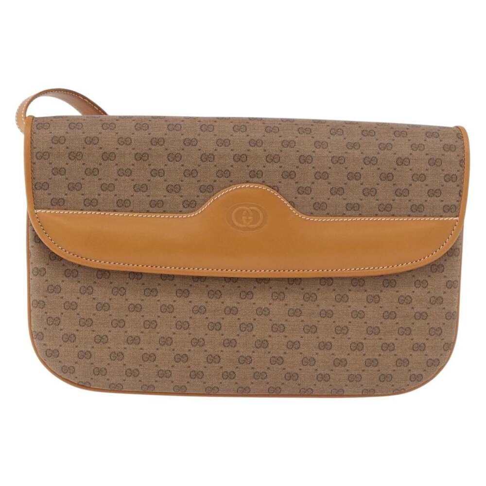 Gucci Micro GG Supreme Shoulder Bag Beige